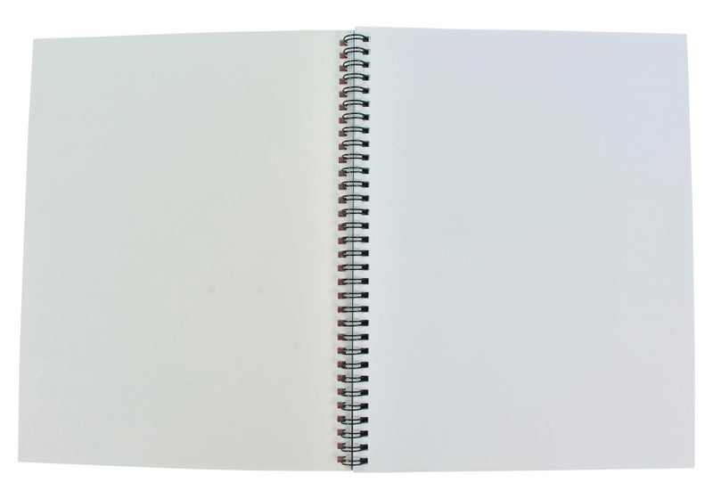 Sax-457568 Spiralbound Practice Sketchbook - 8 1/2 x 11 inches - 100 Sheets per Pad - White - Image 3